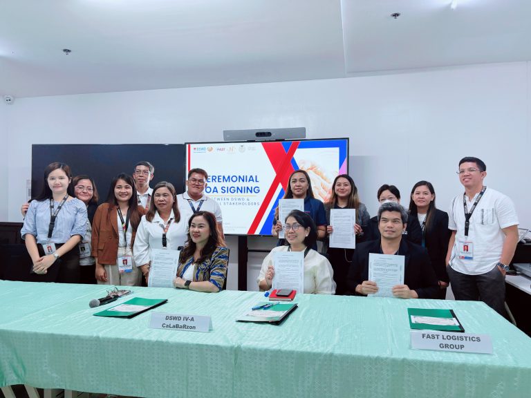 FAST, DSWD IV-A Seal Partnership to Provide Jobs for 4Ps Beneficiaries